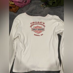 White Harley Davidson Long Sleeve